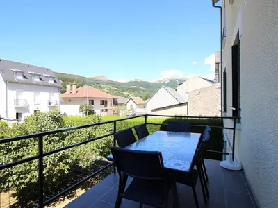 Vue générale sur la montagne ou vue sur la montagne depuis l'appartement