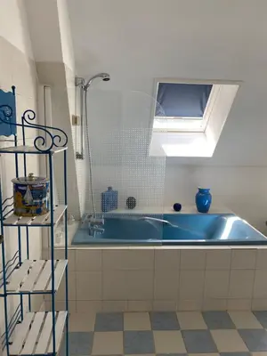 Salle de bains dans l'établissement St Amour - Maison en Dordogne avec piscine
