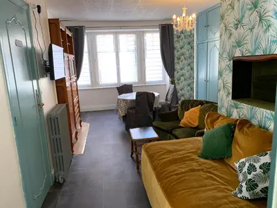 Coin salon dans l'établissement La Residence rdc