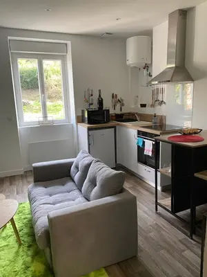 Cuisine ou kitchenette dans l'établissement La pause zen
