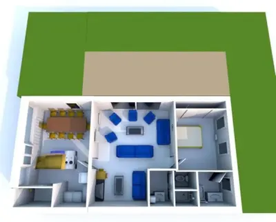 Plan de l'établissement Maison lumineuse et spacieuse avec terrain
