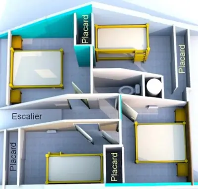 Plan de l'établissement Maison lumineuse et spacieuse avec terrain