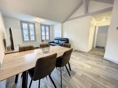 Coin salon dans l'établissement Résidence Bury