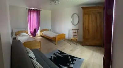 Un ou plusieurs lits dans un hébergement de l'établissement Gîte à Rocamadour