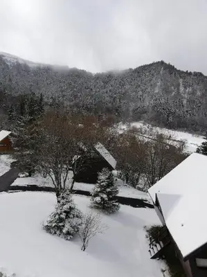 Plan de l'établissement appartement avec balcon au Mont Dore