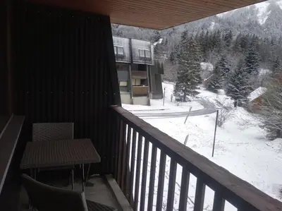 Plan de l'établissement appartement avec balcon au Mont Dore