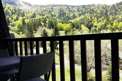 Plan de l'établissement appartement avec balcon au Mont Dore