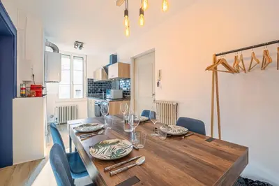 Cuisine ou kitchenette dans l'établissement Esprit cosy - Welc'Home