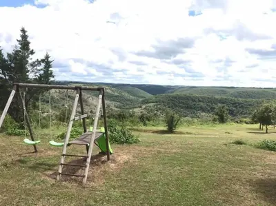 Paysage naturel près de le chalet
