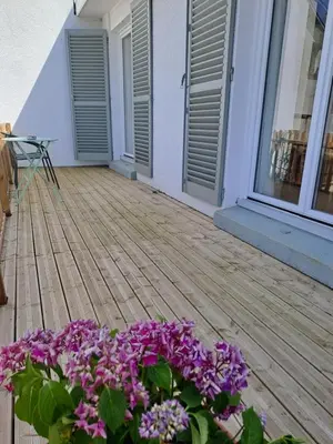 Balcon ou terrasse dans l'établissement Gites Puy Mary et Puy Griou