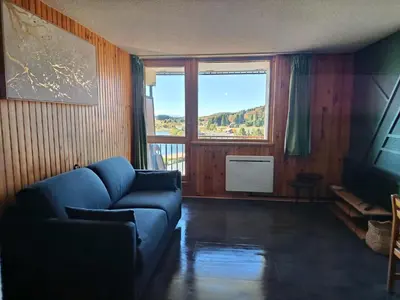 Coin salon dans l'établissement Appartement situé en plein centre à deux pas des pistes.