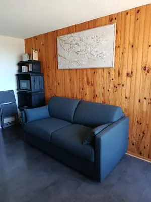 Coin salon dans l'établissement Appartement situé en plein centre à deux pas des pistes.