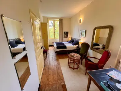 Un ou plusieurs lits dans un hébergement de l'établissement Villa Vallière bed&breakfast