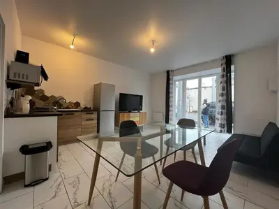 Cuisine ou kitchenette dans l'établissement Bel appartement en centre ville de Limoges