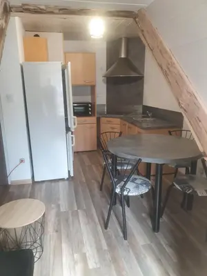 Cuisine ou kitchenette dans l'établissement Bienvenue chez les ch'oups ' la ooh'