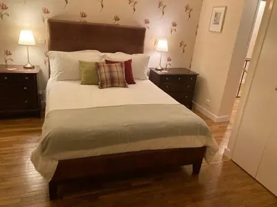 Un ou plusieurs lits dans un hébergement de l'établissement Chambres d'hôtes de La Vieille Ferme