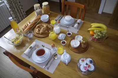 Nourriture dans le B&B/chambre d'hôtes ou à proximité