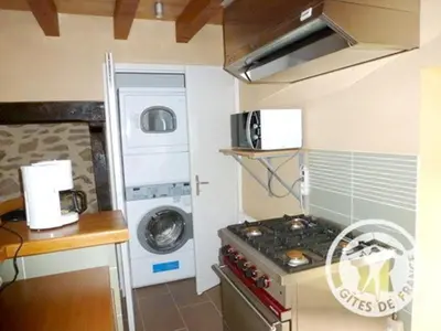 Cuisine ou kitchenette dans l'établissement Maison du meunier