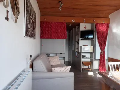 Coin salon dans l'établissement Duplex lumineux à 1200m d'altitude
