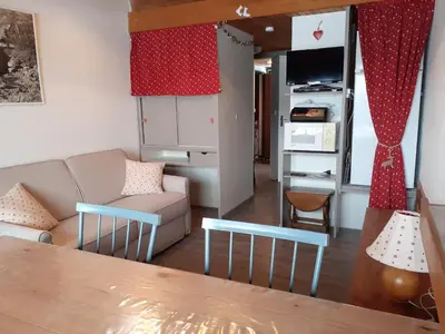 Coin salon dans l'établissement Duplex lumineux à 1200m d'altitude