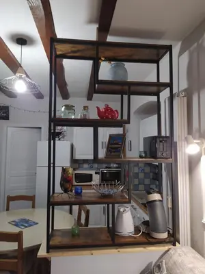Cuisine ou kitchenette dans l'établissement Villa L'Orée du bois