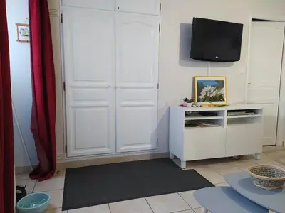 Télévision ou salle de divertissement dans l'établissement Villa L'Orée du bois