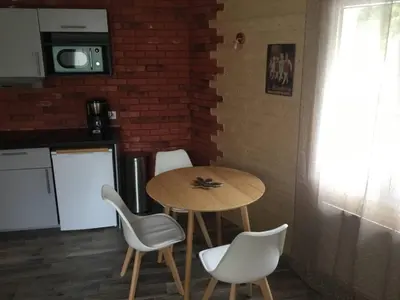 Cuisine ou kitchenette dans l'établissement Les Améthystes