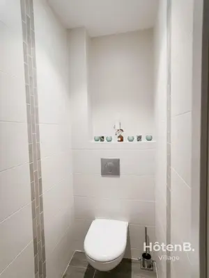 Salle de bains dans l'établissement Les Myrtilles - Maison 6 personnes à Limoges