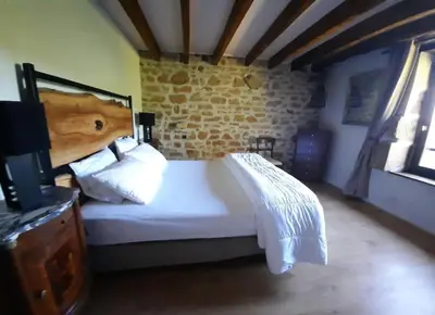 Un ou plusieurs lits dans un hébergement de l'établissement Belle Longere de 10 couchages - lac de vassiviere