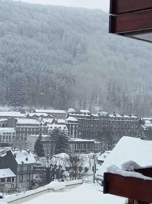 L'établissement Les Chardonnerets en hiver