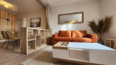 Coin salon dans l'établissement Les Appartements de Louis Spacieux-centre ville-mairie