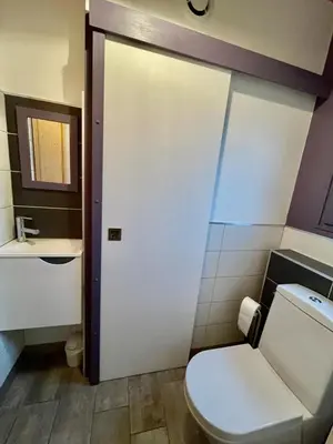 Salle de bains dans l'établissement Le loti des Arnats