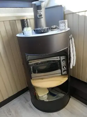 Cuisine ou kitchenette dans l'établissement Le Nid douillet splendide Linge fourni