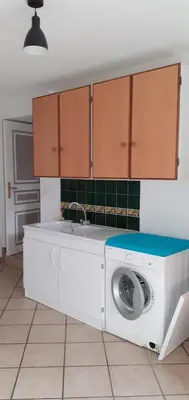 Cuisine ou kitchenette dans l'établissement Gîte de SAY