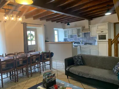 Cuisine ou kitchenette dans l'établissement Gîte de SAY