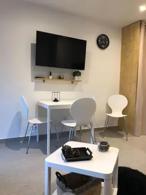 Télévision ou salle de divertissement dans l'établissement Le Lioran, La Sumène, Studio balcon tout confort aux pieds des pistes