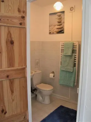 Salle de bains dans l'établissement Fontchauvaux Holiday Gites