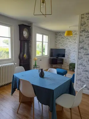 Coin salon dans l'établissement La maison aux volets bleus