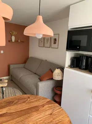 Cuisine ou kitchenette dans l'établissement Magnifique studio - en hypercentre et rue piétonne - 1er Adrien Du Bouché