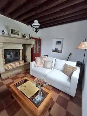 Coin salon dans l'établissement Maison de campagne au Touleyrou
