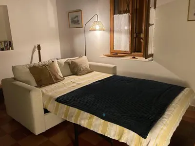 Un ou plusieurs lits dans un hébergement de l'établissement Maison de campagne au Touleyrou