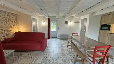 Cuisine ou kitchenette dans l'établissement Gite des rousses
