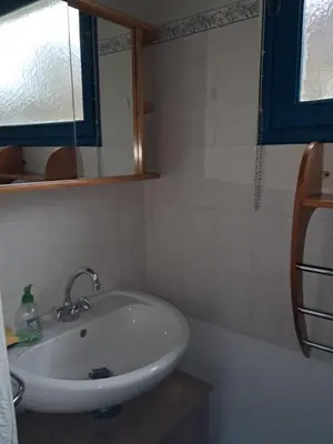 Salle de bains dans l'établissement Le Paradis de Marie