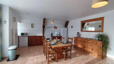 Cuisine ou kitchenette dans l'établissement Au Grand Bonheur - Gîte Padirac - Rocamadour