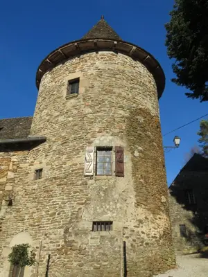 Plan de l'établissement The Unique Round Tower Gite at Chateau de Chauvac