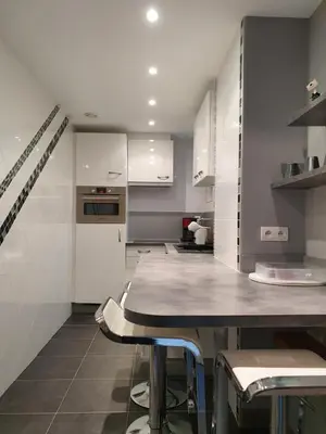 Cuisine ou kitchenette dans l'établissement Le Pigeonnier de Lissac