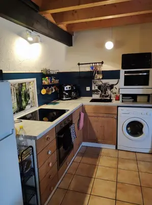 Cuisine ou kitchenette dans l'établissement Chez Philopin