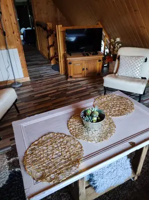 Télévision ou salle de divertissement dans l'établissement Chez Philopin