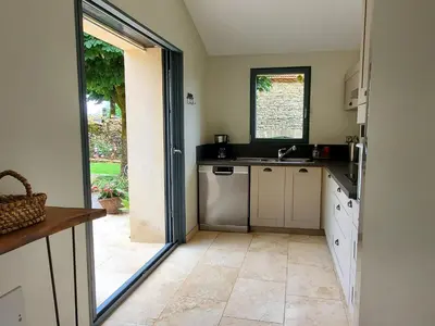 Cuisine ou kitchenette dans l'établissement Le Pech de Vigne