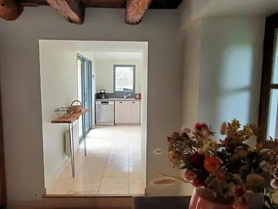 Cuisine ou kitchenette dans l'établissement Le Pech de Vigne